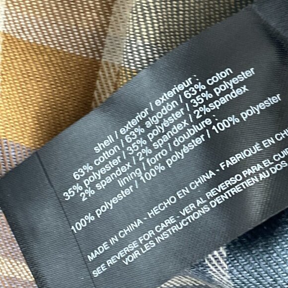 Bass Outdoor Mens XXL Rubber Plaid Stretch Flannel Shirt Long Sleeve NWT 4467 - Picture 4 of 10